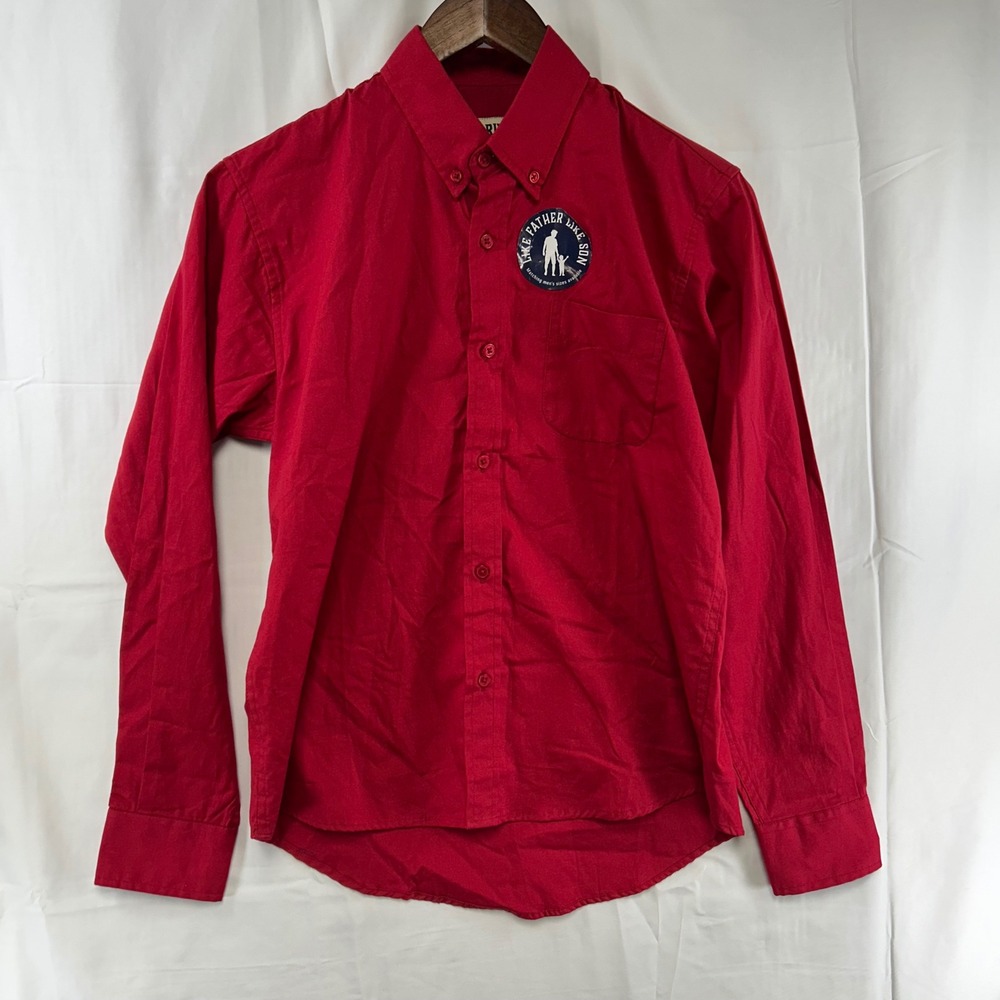 Red River Outfitters Button Down‎ Mens XL Red Solid Long Sleeve B-2312